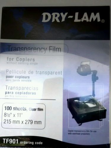 Dry-Lam Transparency Film For Copiers 100 pack 8 1/2 x 11