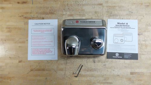 Dayton da5-972au 115v 30 sec dry time 200 cfm push button hand dryer for sale