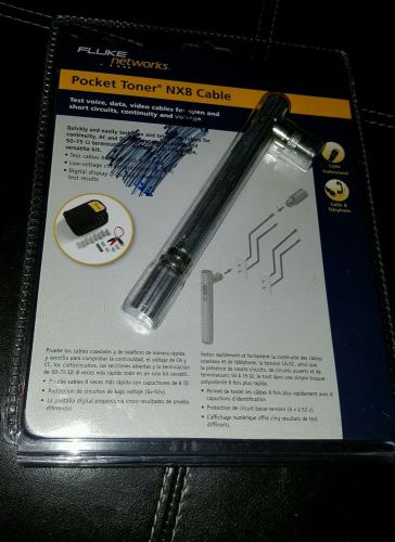 Fluke Net Pocket Toner NX8 Cable and Telephone, Brand New