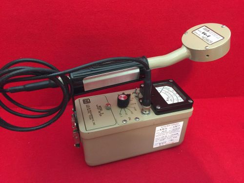 Ludlum Model 3 Survey Meter with 44-9 Probe Geiger Counter GM Detector