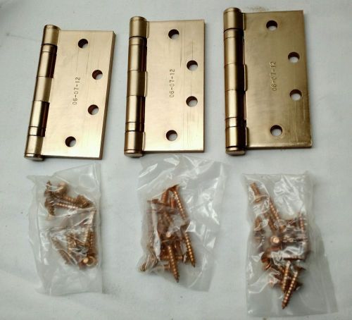 New qty:3 hager standard duty bearing hinges bb1279 009957 us10 4-1/2x4-1/2&#034; for sale