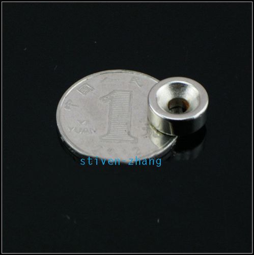 100pc n50 round countersunk ring magnet 12mm x 5mm hole 4mm rare earth neodymium for sale