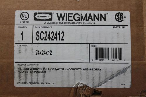 Wiegman SC242412 NIB Sealed Box