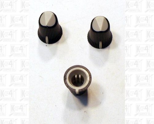 Small Black and Gray Mixing Console Knob Set Of 3