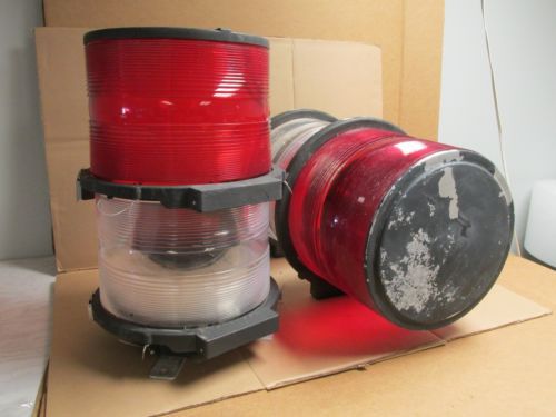 1 tower beacon light/ lens lamp flash technology red white strobe for sale