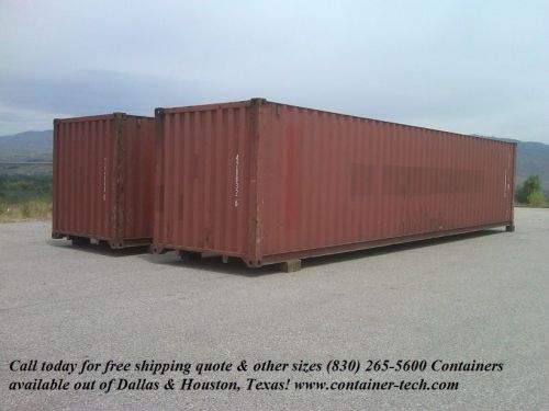 40&#039; std steel Cargo Ocean Shipping Storage Containers, Conex Boxes / Dallas, TX