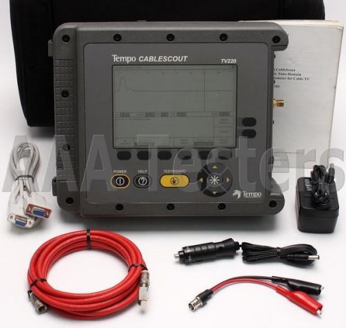 Tektronix greenlee cablescout tv220 coax catv tdr cable tester tv-220 tv 220 for sale
