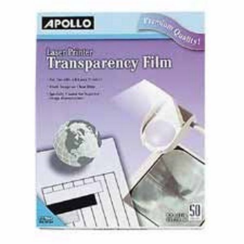 Transparency Film, Laser Printers, 8-1/2&#034;x11&#034;, Clear, Sold as 1 Box