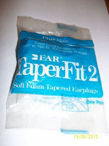 TaperFit2 Earplugs soft foam tapered one pair uncorded yellow plus sz.brand new