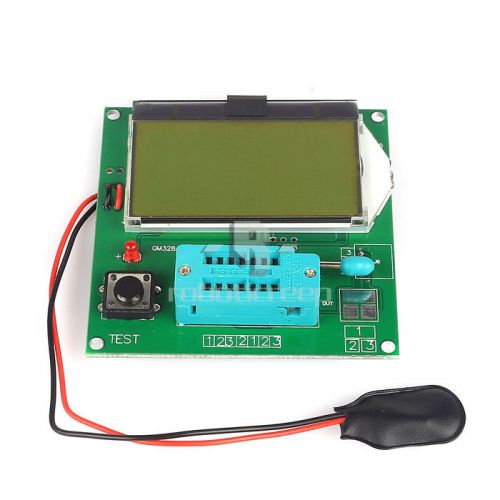 Latest 12864 LCD Transistor Tester Capacitance ESR Meter LCR GM328A