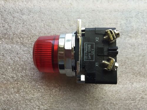 Eaton Cutler-Hammer Indicating Light 120V AC/DC Red Lens 10250T201N-C1N - New