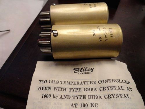 2 bliley TCO-14LS temperature controlled oven type 6B6A at 1000 KC ham cb