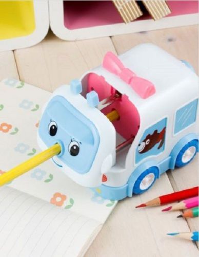 Car Pencil Sharpener Kid Children Stationery Home School Office Desk Supplies aa