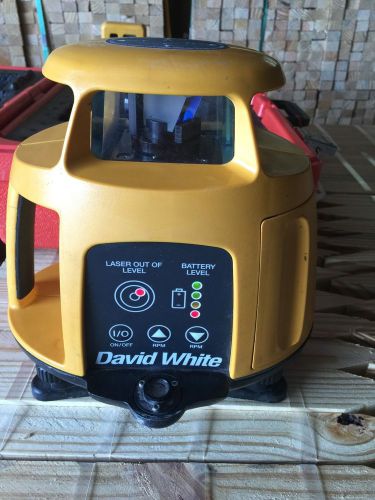 David White Auto Laser 900 Laser Level w/5418 receiver -In Case NEEDS SERVICING
