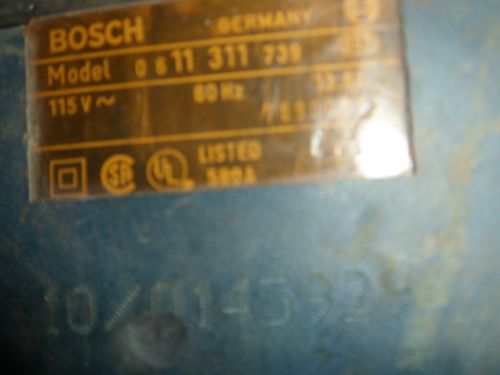 Bosch Demolition Hammer Drill Model 0 6  11 311 739