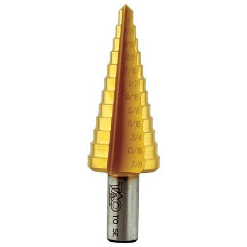 T&amp;O MC5ET High Speed Steel Step Drill &amp; Sets - Shank Size: 3/8&#039;