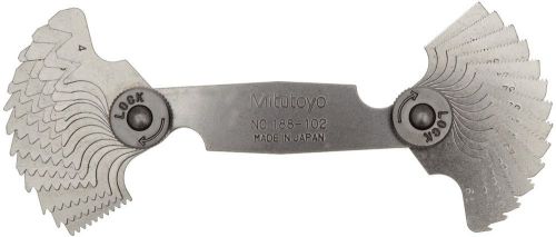 Mitutoyo - 188-102 , Screw Pitch Gage, 4 60 TPI, 28 Leaves