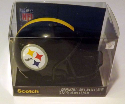 Scotch® Pittsburgh Steelers Helmet Tape Dispenser with Scotch®Magic New