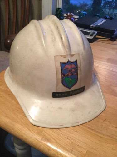 Bullard fiberglass hard boiled hat peace shield reagan era for sale