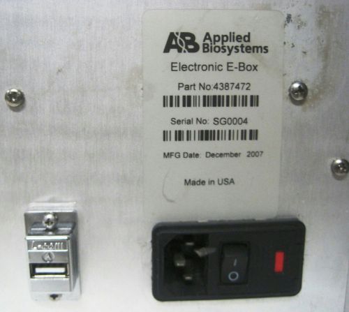 Applied biosystems electric e-box power supply 17 x 17 4387472 usg for sale
