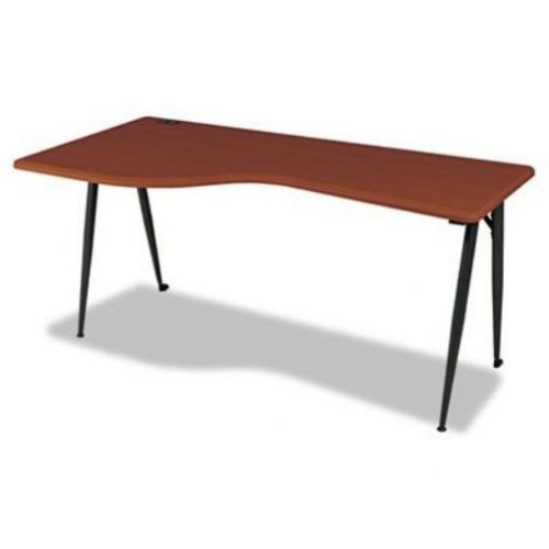 Balt iflex modular desking system left table  full  cherry/black for sale