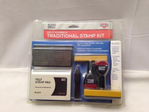 2000 PLUS TRADITIONAL STAMP KIT Do It Yourself7 LINES OF TEXT, 030968