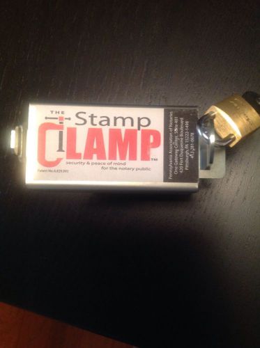 Notary Public Stamp Clamp with Lock And 2 Keys