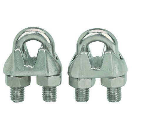 100 Malleable Galvanized Wire Rope Clip 1/8&#034;