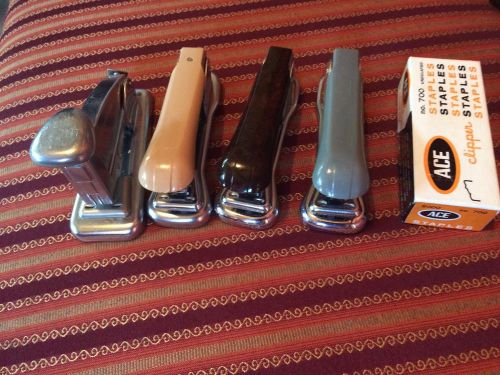 Vintage Ace Cadet Liftop Staplers  , #302 by Ace Fastener Co, Scout 202
