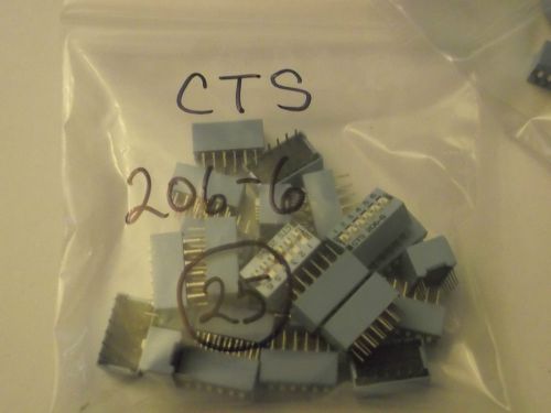 206-6 CTS - QTY 25 - NEW DIP SWITCH OFF ON SPST  6