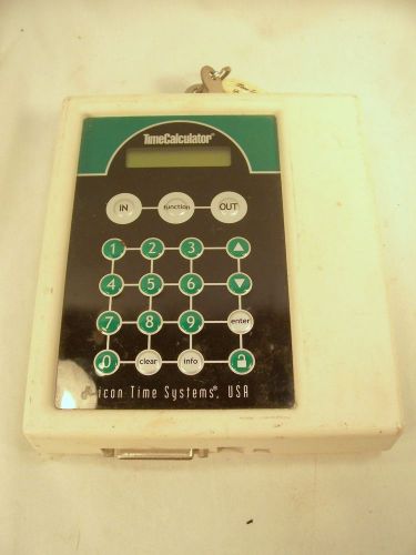 icon Time Systems Time Calculator Pin Entry PC Based Employee Time Clock