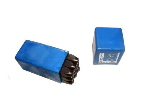 4 mm  brand new set of number punching stamp in plastic box 5/32 inches for sale