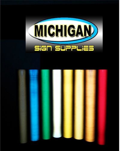 Orange reflective vinyl 24&#034; x 10ft**7 year durability **signs**vehicles**banner for sale