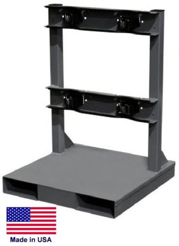 CYLINDER STAND PALLET for LP Propane Welding Gases Compressed Air - 2 Tank Cap