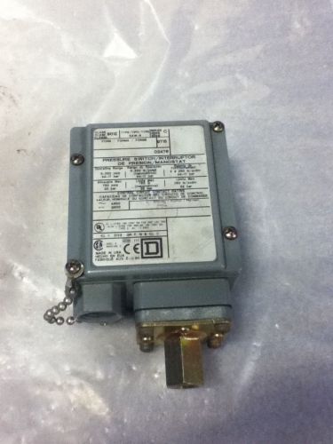 USED SQUARE D 9012-GAW-6 PRESSURE SWITCH