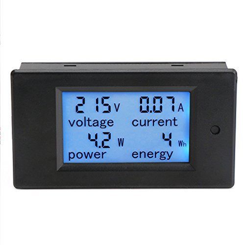 DROK® Digital Multimeter AC 80-260V 100A Voltage Amperage Power Energy Meter AC
