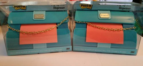 Lot of 2 Post-it Pop-up Note Dispensers for 3 x 3-Inch Note Clutch Purse Style