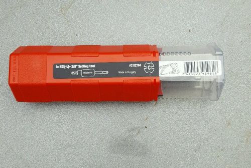 HILTI SETTING TOOL AND STOP DRILL BIT HDI (-L) + 3/8&#034;,BRAND NEW drop-in anchors.