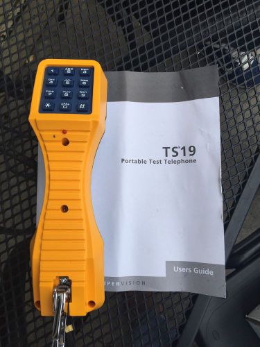 Fluke Networks TS19 Telephone Line Test Set Tool w/ Instruction Manual