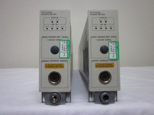 Agilent / hp 70100a single slot power meter module for 70004a, 70001a mainframes for sale