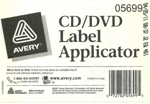 Avery Dennison Office Products CD/DVD Label Applicator 05699