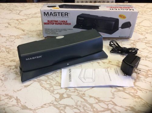 Master Electric 3 Hole Destop Paper Punch Ep 312