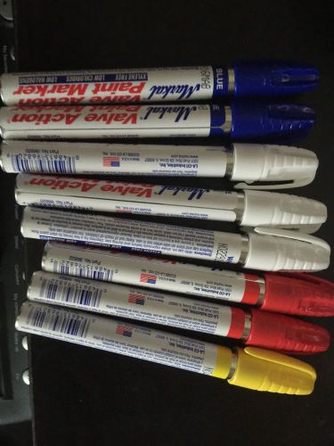 8 pack variety colors markal valve action paint markers 3mm for sale