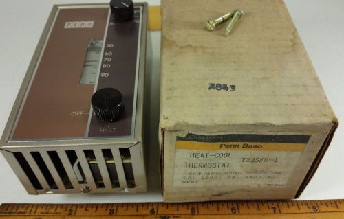 Penn-baso t22sfb-1  heat &amp; cool thermostat heat-off-cool selector hvac for sale