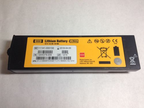 Medtronic lithium battery pack life pak 1000 series lifepak 11141-000156 3205379 for sale