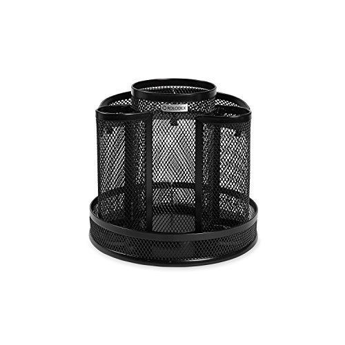 Rolodex Mesh Collection Stacking Sorter 5 Section Black New Desk Accessories