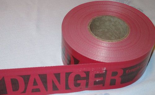 500&#039; reinforced 3&#034; danger peligro red warning tape empire construction barricade for sale