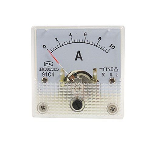 uxcell 91L4 Square Panel Mounting DC 10A Current Meter Ammeter