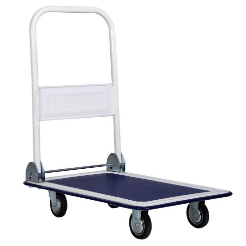 New 330lbs platform cart dolly folding foldable moving warehouse push hand truck for sale