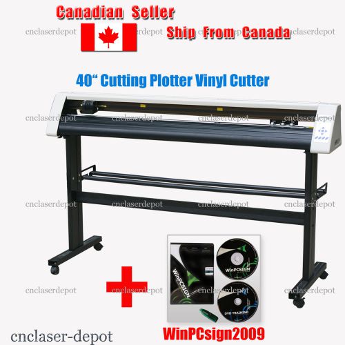New 40&#034; Cutting Plotter Contour Cut Sign Making Machine With WinPCsign Basic
